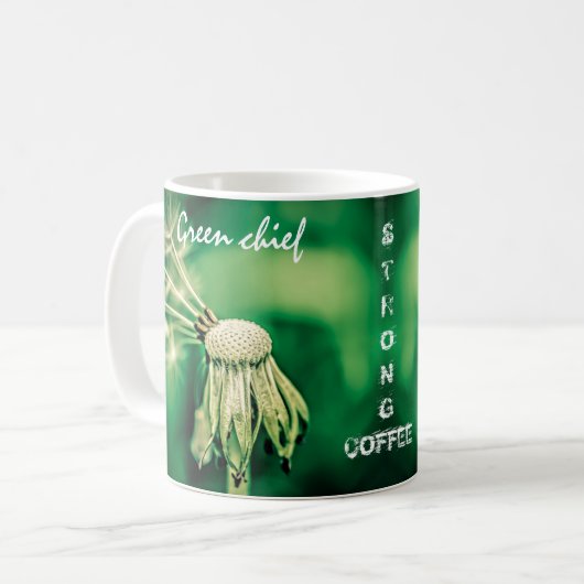 Mug Café fort en chef vert (Devant gauche)