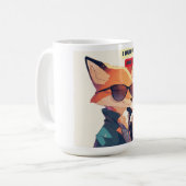 Mug Café Fox Sarcastique - Café & Attitude (Devant gauche)