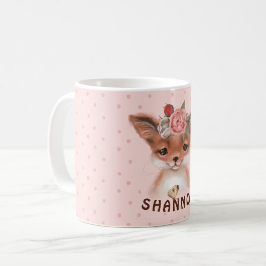 Mug café Fox Woodland (Devant gauche)