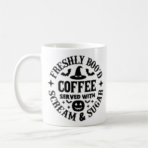 Mug Café Fraîchement Ensorcelé Servi avec Hurlement &