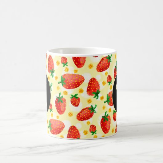 Mug café fraise mignonne (Centre)