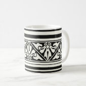 Mug Café frontalier de la feuille de récupération goth (Devant droit)