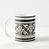 Mug Café frontalier de la feuille de récupération goth (Gauche)