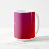Mug Café Fuchsia "Croire" (Devant droit)