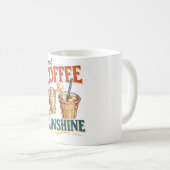 Mug Café glacé et soleil , Café glacé , Amour du café (Devant droit)