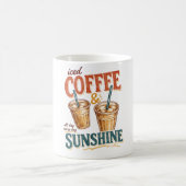 Mug Café glacé et soleil , Café glacé , Amour du café (Centre)