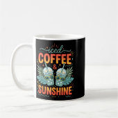 Mug Café glacé rétro & soleil drôle d'été (Gauche)