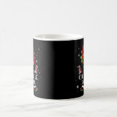 Mug Café Gnome Buffalo Plaid Christmas Tree Light T- (Centre)