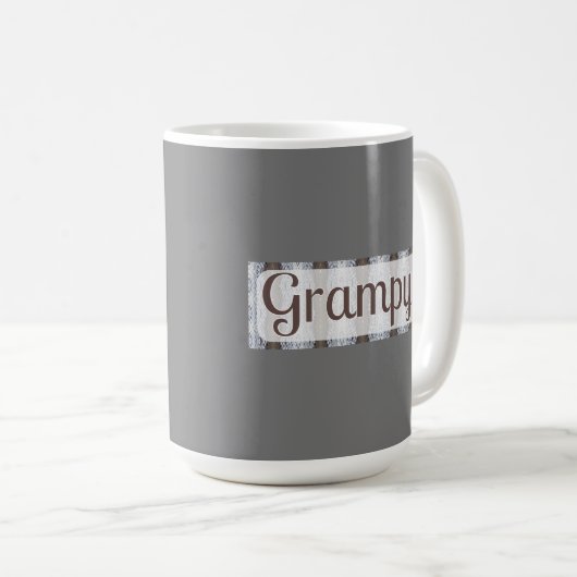 Mug café Grampy moderne (Devant droit)