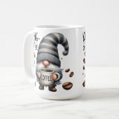 MUG CAFÉ GRIS GRIS ADORABLE GNOME CUTE (Devant gauche)