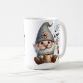 MUG CAFÉ GRIS GRIS ADORABLE GNOME CUTE (Devant droit)
