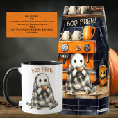 Mug Café Halloween blanc Fantôme blanc
