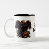 Mug café Halloween Raven (Gauche)