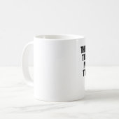 Mug Café hilare indiquant, café gâté contre la soeur (Devant gauche)