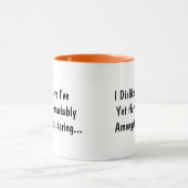 Mug Café Hilarious "J'ai fait remarquablement bien" (Centre)