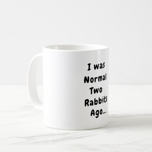 Mug café Humour lapin (Devant gauche)