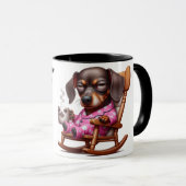 Mug Café Humour Teckel (Devant droit)