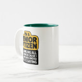 Mug café Humour vieillesse (Devant gauche)