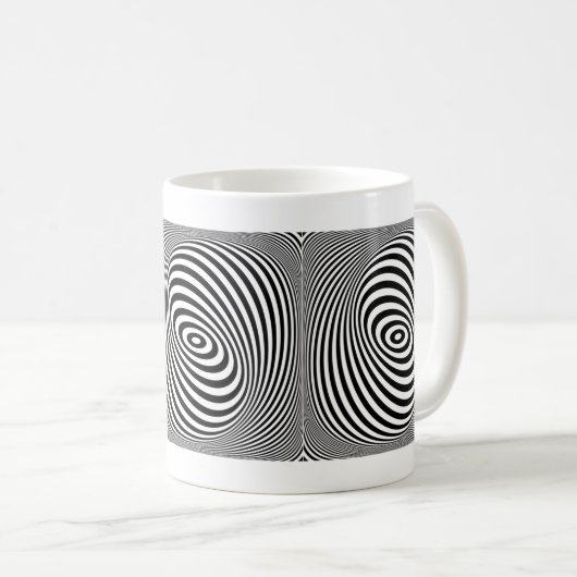 Mug café illusion optique (Devant droit)