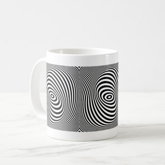 Mug café illusion optique (Devant gauche)