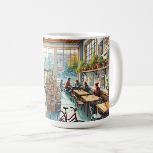 Mug Café indépendant à Portland Oregon (Devant droit)