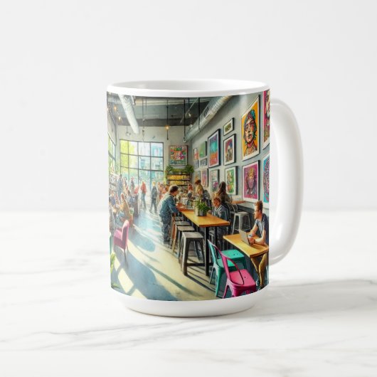 Mug Café indépendant à Portland Oregon (Devant droit)