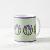 Mug café Iris Art nouveau (Devant droit)
