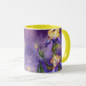 Mug café Iris Fleurs (Devant droit)