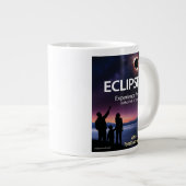 Mug café Jumbo pour le Avril 8, 2024 Éclipse solai (Devant droit)