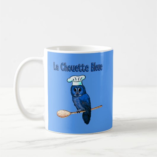 Mug Café La Chouette Bleue (Gauche)