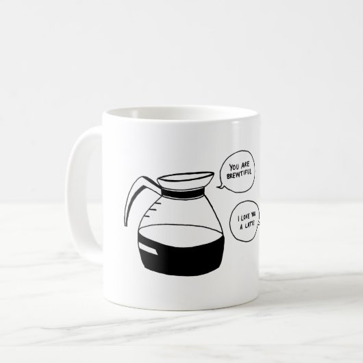Mug Café Latte Valentine's Love (Devant gauche)