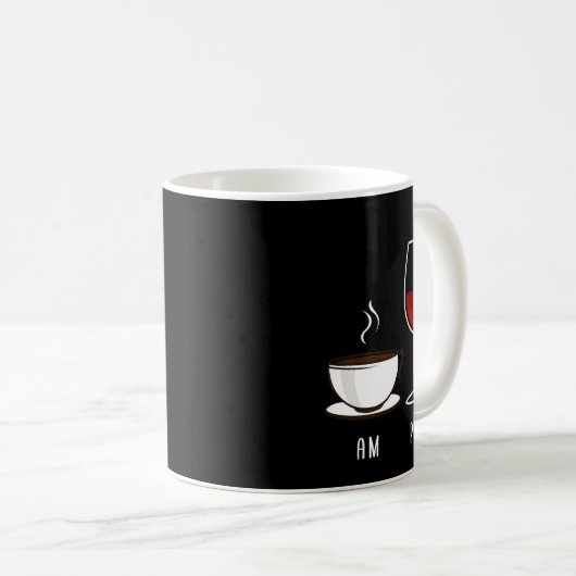 Mug Café Le Matin Vin Le Soir (Devant droit)