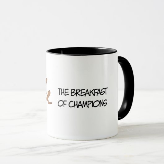 Mug Café le petit déjeuner des champions (Devant droit)