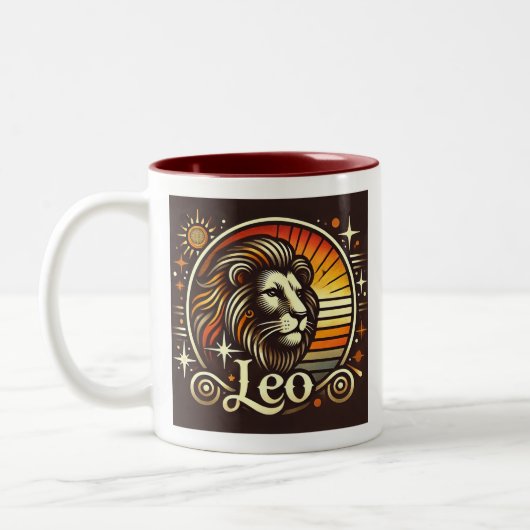 Mug café Leo Zodiac deux tons (Gauche)