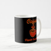 Mug Café Liquide Sunshine - Retro Coffee Lover cadeau (Devant droit)