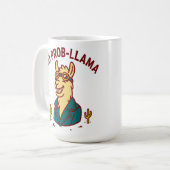 Mug café Llama - Drôle cadeau Amoureux des animaux (Devant gauche)