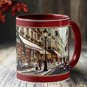 Mug Café Love French Retro Bakery Paris