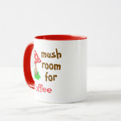 Mug Café Lover mignonne Fall Forest Funky Mushroom (Devant gauche)