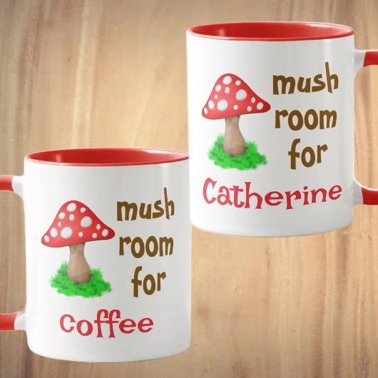 Mug Café Lover mignonne Fall Forest Funky Mushroom