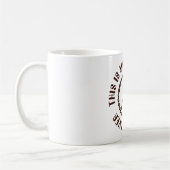 Mug CAFÉ LOVER signe de paix créatif isolé (Gauche)