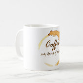 Mug Café - ma drogue de choix (Devant gauche)