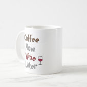 Mug Café Maintenant, Vin Plus Tard (Devant gauche)