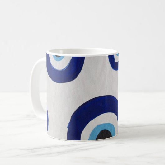 Mug café mal aux yeux (Devant gauche)