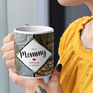 Mug Café Maman Moderne 2 Collage Photo N°1
