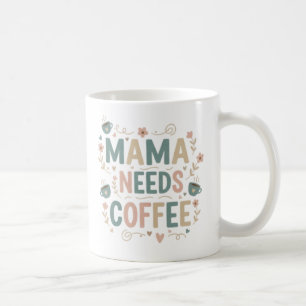 Mug Café Maman Mug en céramique floral pour la f
