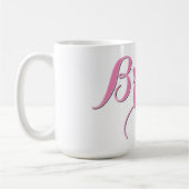 Mug Café Mariée Rose, Tasse de Mariage Cadeau pour (Gauche)