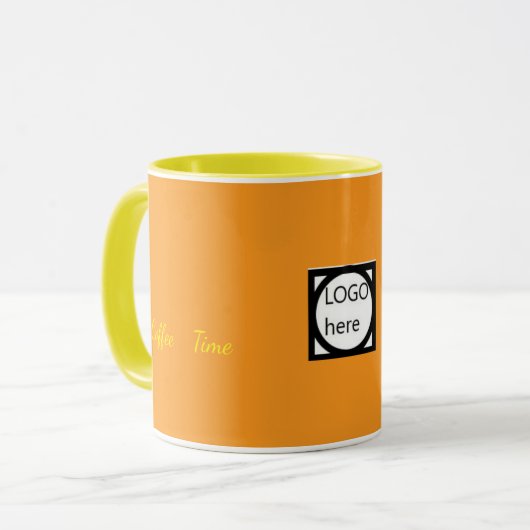 Mug Café Marron Deux Couleurs Promotionnel (Devant gauche)
