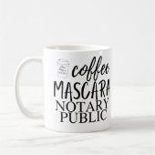 Mug Café Mascara Notaire Public (Gauche)