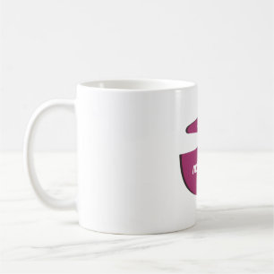 Mug café, matin, texte