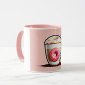 Mug Café Meetups Amitié Bonheur Design (Devant gauche)